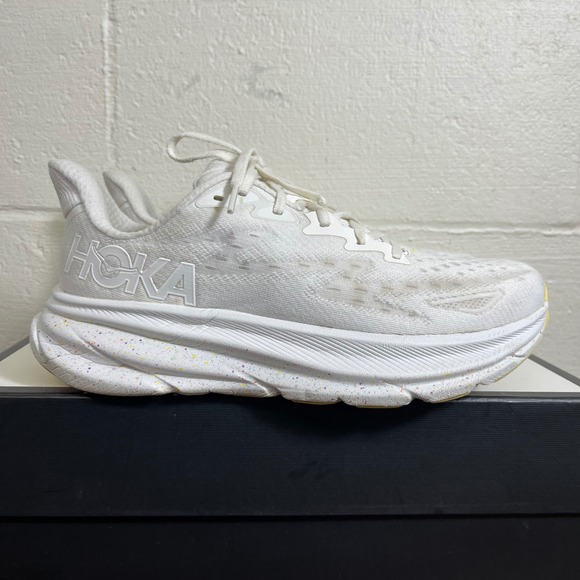 Hoka One One Other - Hoka‎ One One Clifton 9 1127896-WTL White Lemonade Running Shoes Women's 10 B